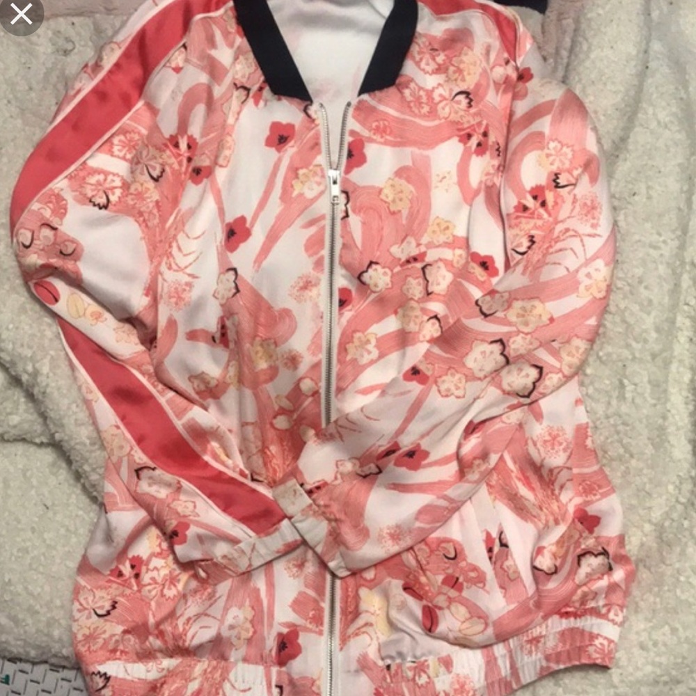 Chelsea 28 pink printed bomber jacket